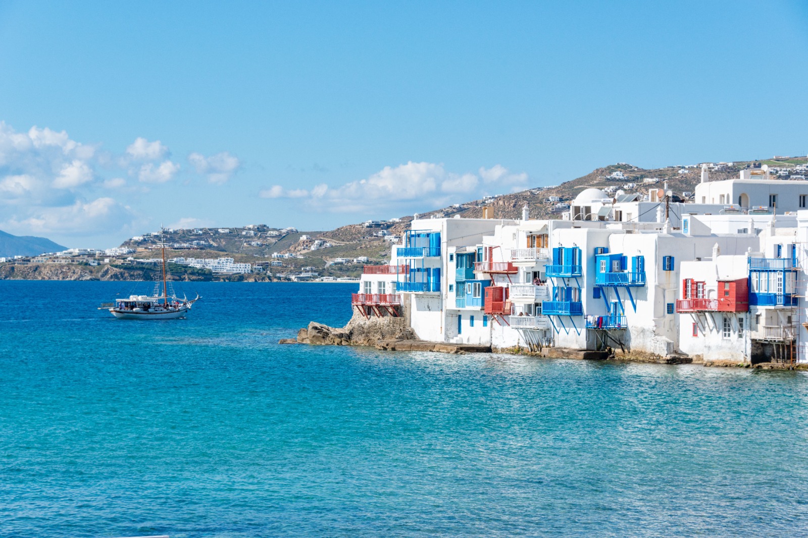 Greek island landscape